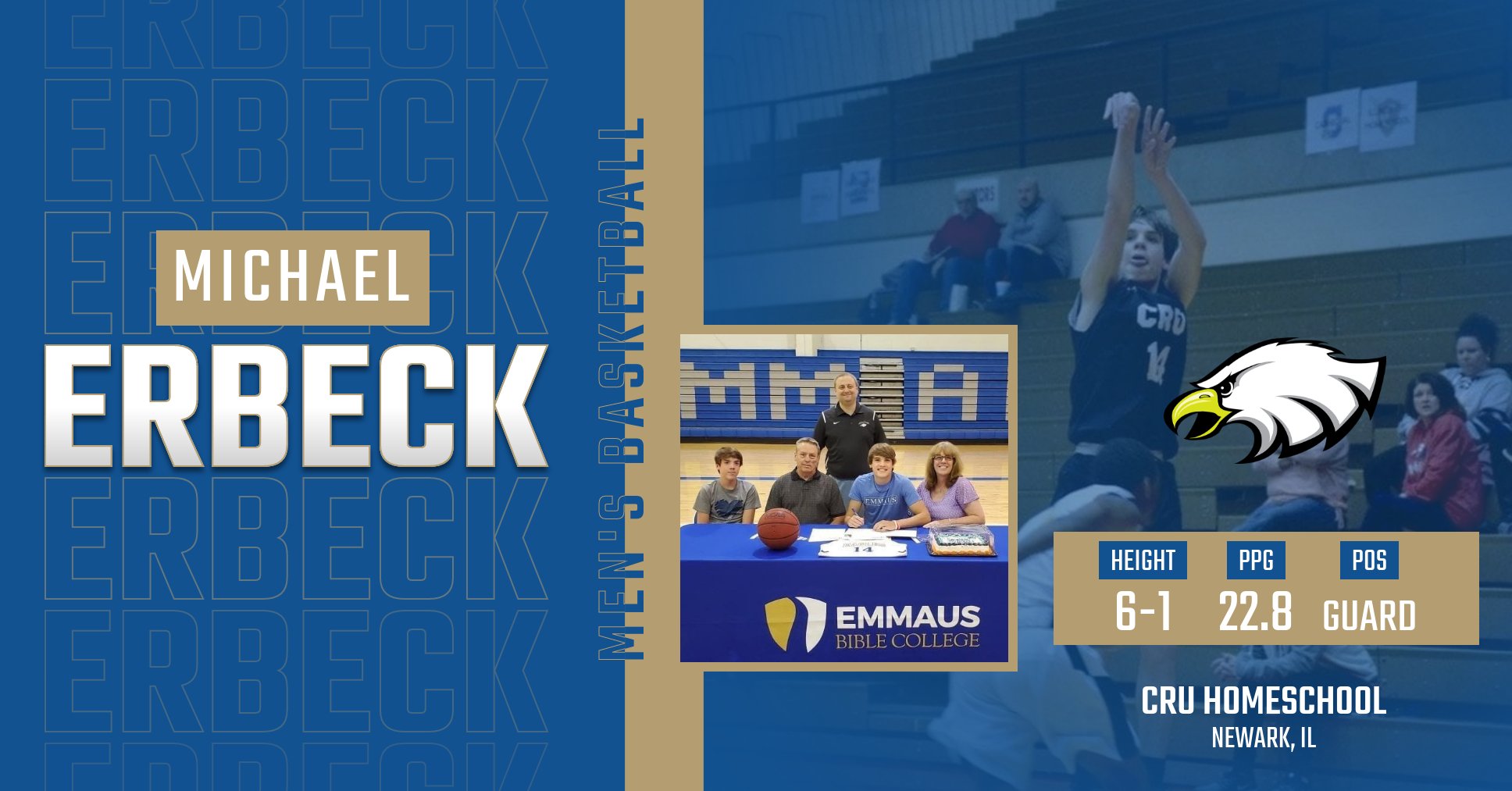 Erbeck signs with Emmaus