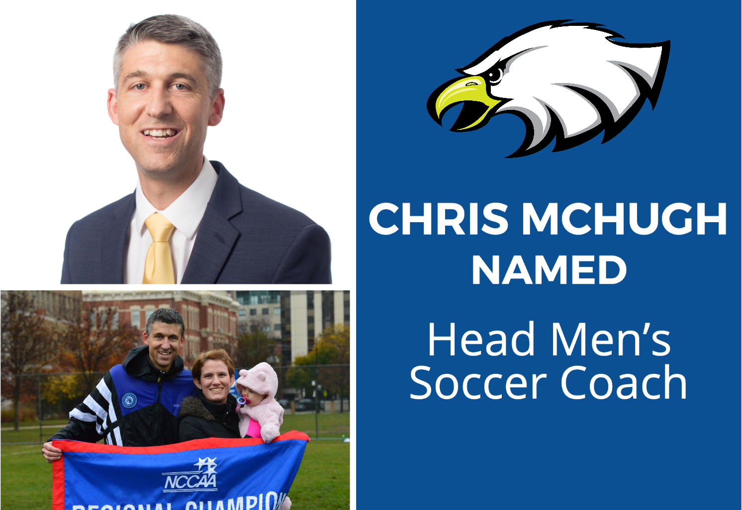 Chris McHugh named Head Men's Soccer Coach